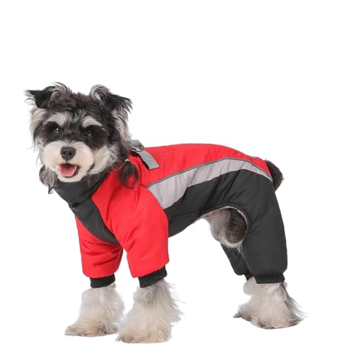 UOSIA Warme Fleece-Hundemäntel Modische reflektierende Pufferjacke für Welpen für kaltes Wetter mit D-Ringen Verstellbarer Farbiger Patchwork-Schneeanzug für kleine Hunde UOSIA Warme Fleece-Hundemäntel Modische reflektierende Pufferjacke für Welpen für kaltes Wetter mit D-Ringen Verstellbarer Farbiger Patchwork-Schneeanzug für kleine Hunde von UOSIA