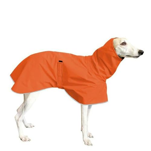 UOSIA Warme Greyhound Mantel wasserdichte Whippet Jacke Mit Verstellbarem Haken & Schleife Winddichte Fleece Kaltes Wetter Mäntel Für Mittlere Große Hunde von UOSIA