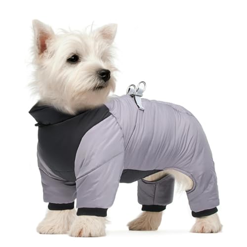 UOSIA Warmer Hundemantel Wasserdicht 4 Beine Schildkröte Hals Welpen Mantel Mit Leine Loch Dicken Haken & Schleife Windbrecher Reflektierende Hunde Kleidung Für Kleine Hunde UOSIA Warmer Hundemantel Wasserdicht 4 Beine Schildkröte Hals Welpen Mantel Mit Leine Loch Dicken Haken & Schleife Windbrecher Reflektierende Hunde Kleidung Für Kleine Hunde von UOSIA