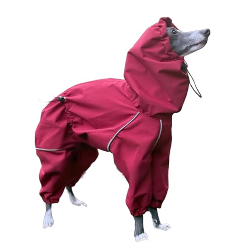 UOSIA Wasserdichter Hundemantel Solider Schildkrötenhals Regenmantel Für Italienische Greyhound Rote Reißverschluss Jacke Für Whippet Hund Reflexstreifen Warmer Vollkörper Mantel Für Mittlere Hunde UOSIA Wasserdichter Hundemantel Solider Schildkrötenhals Regenmantel Für Italienische Greyhound Rote Reißverschluss Jacke Für Whippet Hund Reflexstreifen Warmer Vollkörper Mantel Für Mittlere Hunde von UOSIA