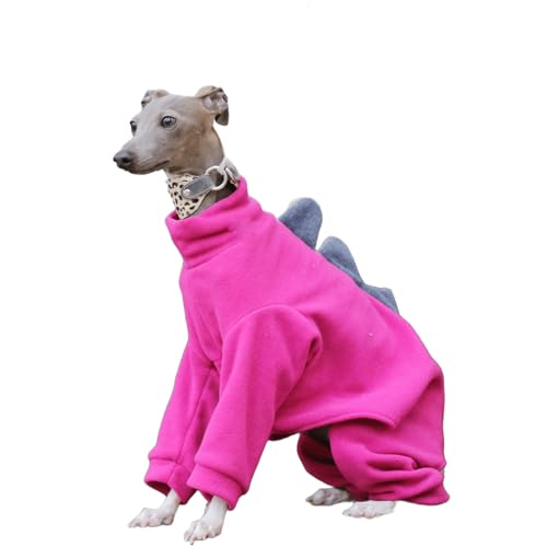 UOSIA Whippet-Hund-Fleece-Dinosaurier-Onesie-Rollkragenpullover Gemütlicher Hundepyjama für italienische Windhunde Ganzkörper-Warmhund-Wintermantel-Jumpsuit UOSIA Whippet-Hund-Fleece-Dinosaurier-Onesie-Rollkragenpullover Gemütlicher Hundepyjama für italienische Windhunde Ganzkörper-Warmhund-Wintermantel-Jumpsuit von UOSIA