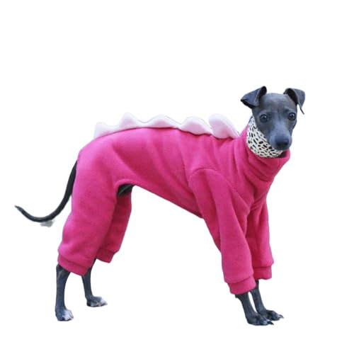 UOSIA Whippet-Hund-Fleece-Dinosaurier-Onesie-Rollkragenpullover Gemütlicher Hundepyjama für italienische Windhunde Ganzkörper-Warmhund-Wintermantel-Jumpsuit UOSIA Whippet-Hund-Fleece-Dinosaurier-Onesie-Rollkragenpullover Gemütlicher Hundepyjama für italienische Windhunde Ganzkörper-Warmhund-Wintermantel-Jumpsuit von UOSIA