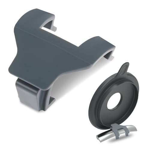 Deckelhalter für Thermomix TM5 TM6, Deckel Halter Topfdeckelhalter Zubehör Halterung für Mixtopf Deckel Befestigung am Griff de Halter (Grau) von UOSIWYA