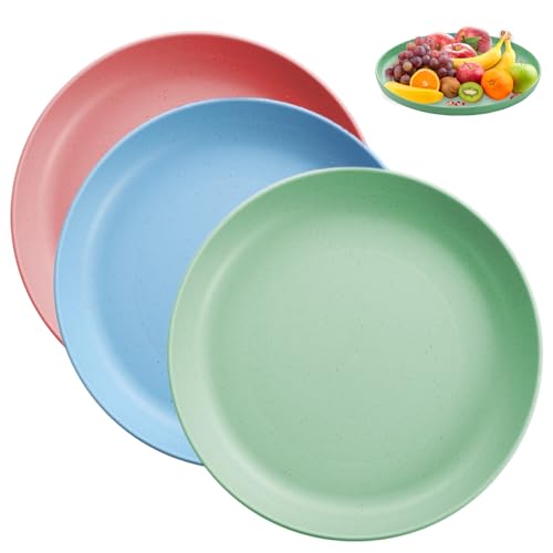 UOSIWYA 3 Stück Tablett Rund, Serviertablett 30.5cm Dekotablett Wiederverwendbare Plastikteller Campingteller Groß Rundes Tablett für Restaurant Camping Party Café UOSIWYA 3 Stück Tablett Rund, Serviertablett 30.5cm Dekotablett Wiederverwendbare Plastikteller Campingteller Groß Rundes Tablett für Restaurant Camping Party Café von UOSIWYA