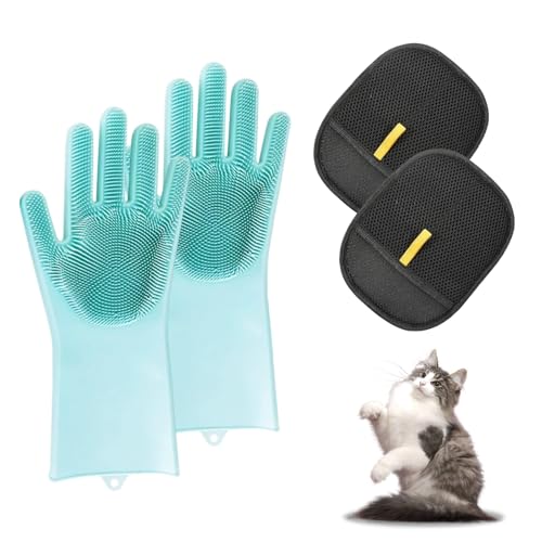UOSIWYA 6 Stück Handschuh Katzenhaare, Katzenhandschuh Double Fellhandschuhe Katze Katzenhaarentferner für Haustier Fellpflegehandschuh Badehandschuhe Grooming Tierhaarentferner Handschuh UOSIWYA 6 Stück Handschuh Katzenhaare, Katzenhandschuh Double Fellhandschuhe Katze Katzenhaarentferner für Haustier Fellpflegehandschuh Badehandschuhe Grooming Tierhaarentferner Handschuh von UOSIWYA