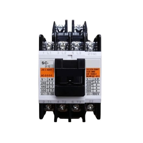 UOUOBEAR Leistungsschütz AC-Schütz SC-0 SC-03 SC-4-1 SC-5-1(SC-03 NO,AC100-120V) von UOUOBEAR