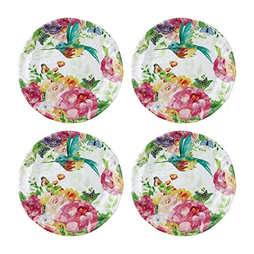 UP ware Rose Garden Melamin-Dessertteller, rund, kleine Servierteller, für Vorspeisen, Snacks und Beilagen, mehrfarbig, 15,2 cm, 4 Stück UP ware Rose Garden Melamin-Dessertteller, rund, kleine Servierteller, für Vorspeisen, Snacks und Beilagen, mehrfarbig, 15,2 cm, 4 Stück von UP