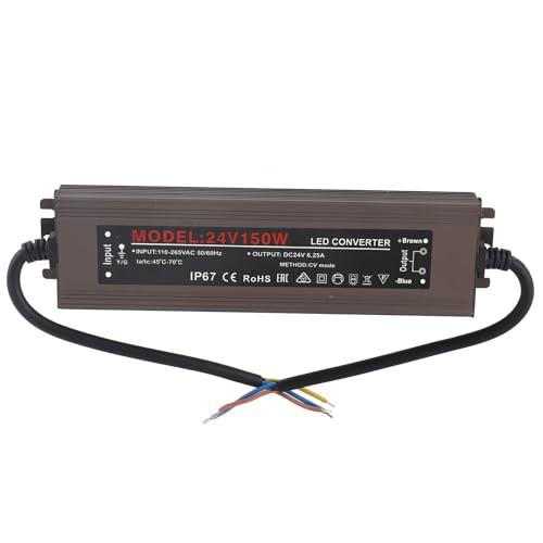 24V LED -Treiber IP67 Proof Grade Konstante Spannungstransformatoranschluss für LED -Streifenleuchte, Outdoor Stromversorgungsfahrer für Lightbox Signboard (150W) von UPALDHOU