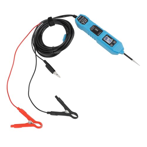 Auto-Elektrotester, DC 6-24 V Stromkreis-Sondentester Multifunktions-Kfz-Stromkreistester-Diagnosetool mit Frontlicht für PKW-LKW von UPALDHOU