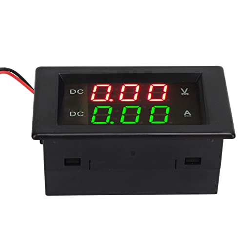 Digital Voltmeter Amperemeter Hochleistung DC 600V 100A Dual Display Voltmeter für die Batterieüberwachung von UPALDHOU