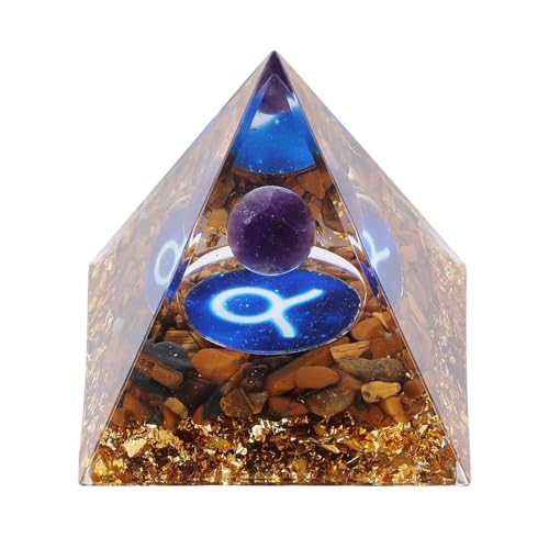 UPALDHOU Orgon-Pyramide, Chakra-Harz-Heilmeditation, Kraftsteinpyramide für Positive Energie (Stier) von UPALDHOU