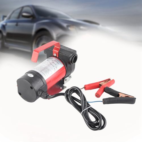 UPALDHOU 12 V DC Elektrische Dieseltransferpumpe Fahrzeuglastwagen Tragbare Pumpe, Haltbares Gusseisenmaterial für Sauberes/Kerosin von UPALDHOU