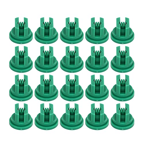 UPALDHOU 20pcs Landwirtschaftliche Flache Lüfterspray -Sprühspitze Düse Stabil und Zuverlässig für Automatische Sprühgerät, Pflanzenschutzdrohne (Green) von UPALDHOU
