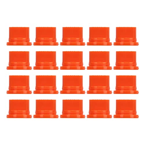 UPALDHOU 20pcs Landwirtschaftliche Flache Lüfterspray -Sprühspitze Düse Stabil und Zuverlässig für Automatische Sprühgerät, Pflanzenschutzdrohne (ORANGE) von UPALDHOU