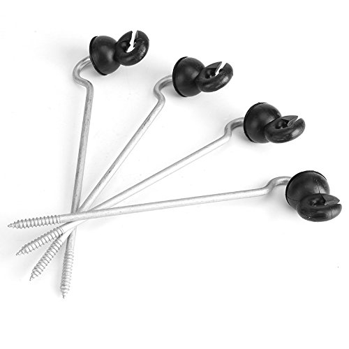 UPALDHOU 50pcs Schwarzer Feldwächter Elektrischer Zaun Holzpfostenschraube in Isolatoren Zum Tierschutz UPALDHOU 50pcs Schwarzer Feldwächter Elektrischer Zaun Holzpfostenschraube in Isolatoren Zum Tierschutz von UPALDHOU