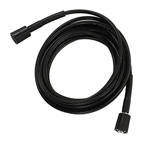 UPALDHOU 9m Hochdruckwaschmaschinenschlauch Zuverlässige Leistung PVC Gummi -Wasserrohr für Autofenster (2 Ende M22 Einsatz 15 mm) von UPALDHOU