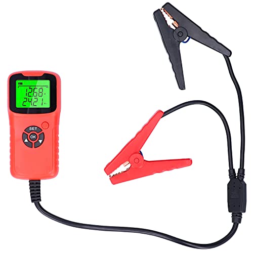 UPALDHOU Advanced Auto -batterijTestEtest Genauige Batterie -Belastungssystemanalysator für Automobiltest Auto Diagnose Tools für 12 V Tester (Rot) von UPALDHOU
