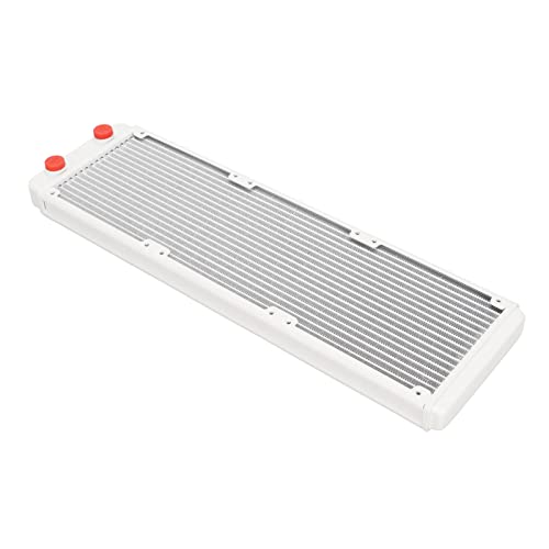 UPALDHOU Aluminiumflossen Wasserkühlkühler 18 Rohre Wärmetauscher, G1/4 -Gewinde, Hohe Effizienz für Computer CPUVGA -Wasserkühlung von UPALDHOU