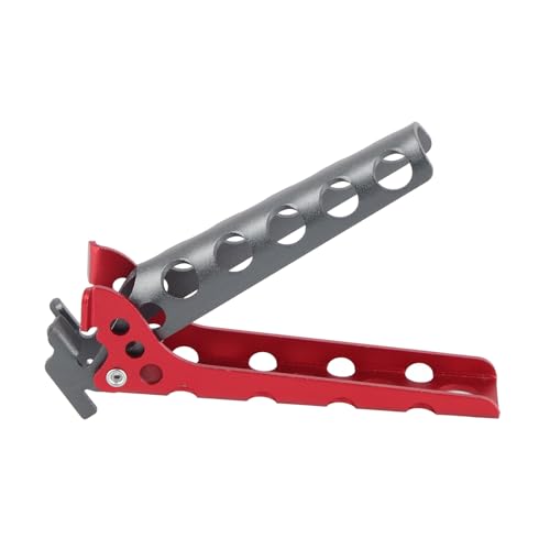 UPALDHOU Aluminiumlegierung Anti -Schlupf Heißt Pot Pan Bowl Gripper Clips Zum Campen, Easy Lift Retriever Titcher Halter Klemme (Schwarz und Rot) von UPALDHOU