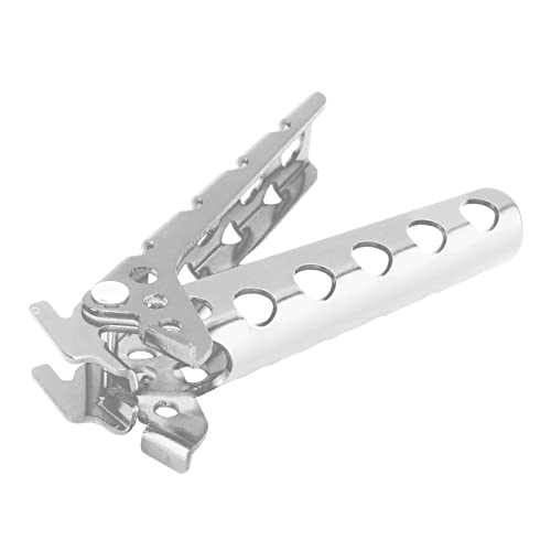 UPALDHOU Aluminiumlegierung Anti -Schlupf Heißt Pot Pan Bowl Gripper Clips Zum Campen, Easy Lift Retriever Titcher Halter Klemme (Silver) von UPALDHOU
