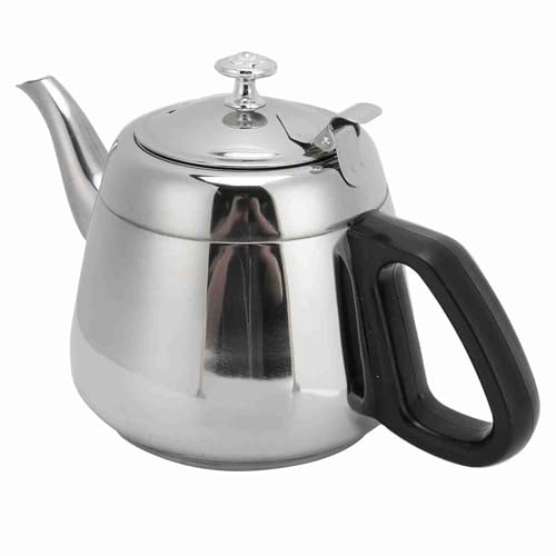 UPALDHOU Antikorrosion Teekanne Kaffeekanne Teebecher Heißwasserkessel mit Filter, Ideal für Partydienste (1,5 l mit Filter) von UPALDHOU