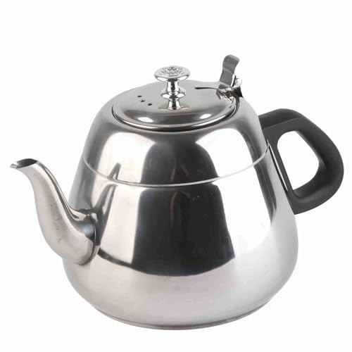 UPALDHOU Antikorrosion Teekanne Kaffeekanne Teebecher Heißwasserkessel mit Filter, Ideal für Partydienste (2L mit Filter) von UPALDHOU