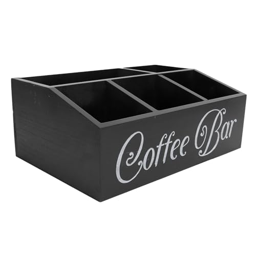 UPALDHOU Black Coffee Tea Clainse Claasse Storage Organizer mit 5 Fächern Weit UPALDHOU Black Coffee Tea Clainse Claasse Storage Organizer mit 5 Fächern Weit von UPALDHOU