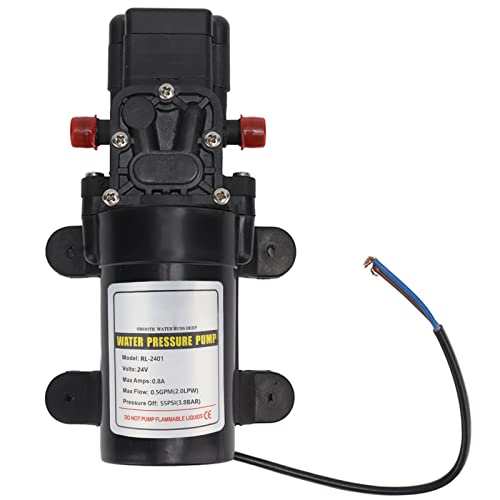 UPALDHOU Blenden Hochdruckwasserpumpe für Draußen, Selbstdrückende Trockenrotationswasserdruckpumpe für und Große Plastiköffnung für die Schifffahrtsbranche (RL 2401 24V) von UPALDHOU