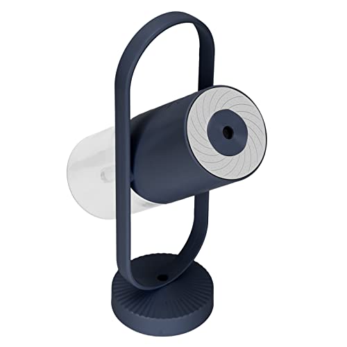 UPALDHOU Desktop -Luftbefeuchter 360 ° Rotierende Kompaktleuchter mit 7 Farben LED -Projektion für Babyzimmer Tragbarer (Dunkelblau) von UPALDHOU