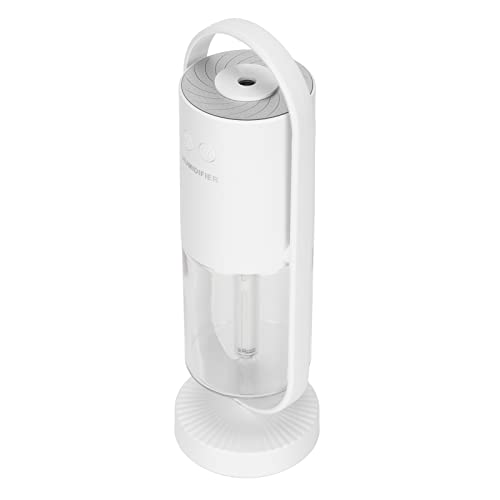 UPALDHOU Desktop -Luftbefeuchter 360 ° Rotierende Kompaktleuchter mit 7 Farben LED -Projektion für Babyzimmer Tragbarer (WHITE) von UPALDHOU