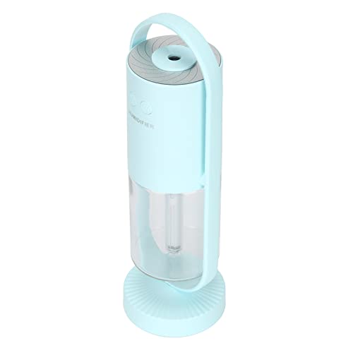 UPALDHOU Desktop -Luftbefeuchter 360 ° Rotierende Kompaktleuchter mit 7 Farben LED -Projektion für Babyzimmer Tragbarer (hellblau) von UPALDHOU