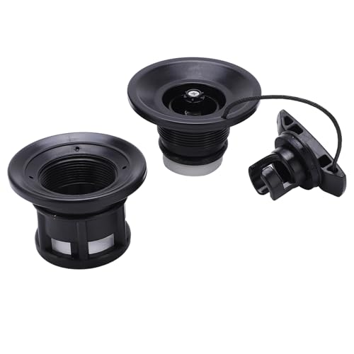 UPALDHOU Dinghy -Luftgasventilkappe Leichter Ersatz für Aufblasbare Boote, Zuverlässiges PVC -Ventil für Kajaks, Einfache Inflation für Wassersportarten (Black) von UPALDHOU
