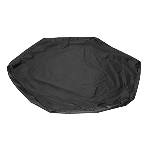 UPALDHOU Drawess Sandbox Pool Cover Zuverlässiger Sandkastensonnenschatten mit Tränen, Gartenabdeckung für Alle Jahreszeiten 140 X 120 X 20 cm (Black) von UPALDHOU
