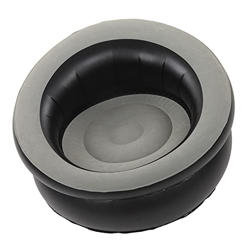 UPALDHOU Einfache Aufblasbare Lounge -Stuhl Schnelle Aufblasbare Couch für EIN Nickerchen Reading Trusts Travel Green PVC (Gray) von UPALDHOU