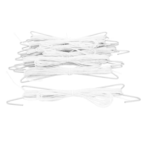 UPALDHOU Eisen -Tomaten -Aid Haken Handliche Pflanzenkletternhaken mit Seil für Verschiedene Gemüse Multi Funktional für Tomaten, 10 Meter (White) von UPALDHOU