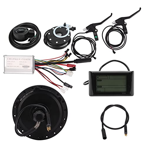 UPALDHOU Elektrofahrrad Heck-Hub-Motor Kit Effizientes 36 V 250W-Umbaukit für DIY-E-Bike-Enthusiasten Aluminiumlegierung mit LCD-Display Zum Klappern und Mountainbiker Edelstahl/Schwarz/1 Set (Für UPALDHOU Elektrofahrrad Heck-Hub-Motor Kit Effizientes 36 V 250W-Umbaukit für DIY-E-Bike-Enthusiasten Aluminiumlegierung mit LCD-Display Zum Klappern und Mountainbiker Edelstahl/Schwarz/1 Set (Für von UPALDHOU