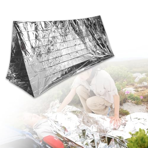 UPALDHOU Erdbebenrettung Erste-Hilfe-Decke X 5 Zum Wandern Radfahren Tribünen Mehrzweckthermie Schlafsack Haustier Aluminium Gold Plattierung Gold (Silver) von UPALDHOU