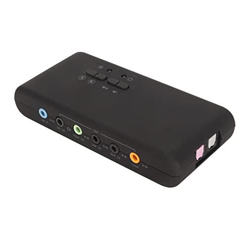 UPALDHOU External Sound Card 7.1 Kanaladapter mit 4 Eingangsanschlüssen für 2000, Vista - USB Sound Card von UPALDHOU