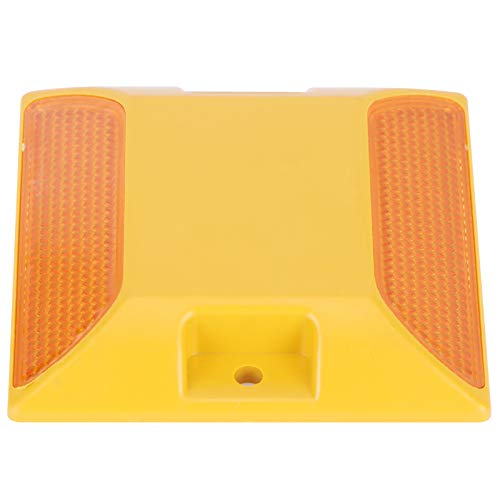 UPALDHOU Gelbe Reflektierende Straßenmarkierungen mit Hoher Sichtbarkeit für Auffahrt, Straße, 6PCS Plastic Road Bolzenmarkierungen von UPALDHOU