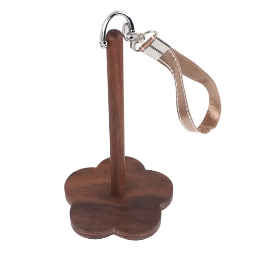 UPALDHOU Handgelenksgarnhalter Garnball Minder Ständer Walnuss Holz Stricken Häkeln Zubehör mit Schultergurt für Tragbare Handwerksprojekte von UPALDHOU