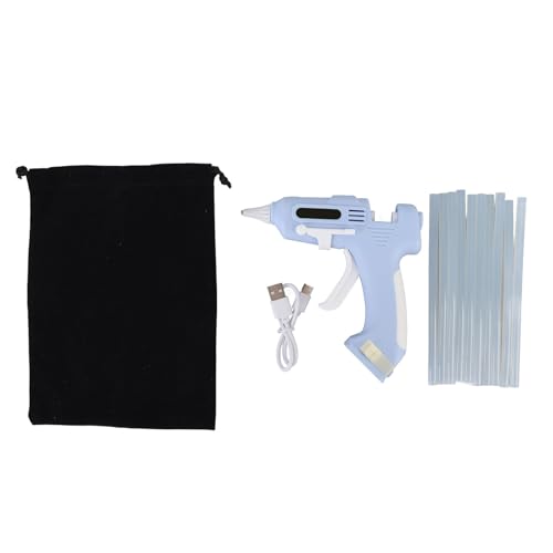 UPALDHOU Heißkleber - -Kit, Kordlesses Heißes Schmelze -Kleber -Werkzeug mit 10 Stöcken für Handwerks -DIY -Künste und Schnelle Reparaturen zu Hause (BLUE) von UPALDHOU