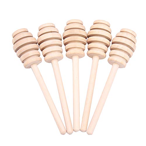 UPALDHOU Hölzerner Honig Dripper Stock Set Effizient Rühre und Beträufelt Honig für Küchenbegeisterte 24pcs Holz Rührstange Gadgets für Hauskochen (10,5 cm) von UPALDHOU