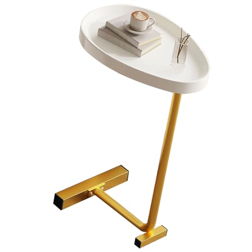 UPALDHOU Kleiner C -Tisch Robustes Rahmensofa Endtisch für Wohnzimmer und Schlafzimmer - Einfach zu Bewegenes Design (Gold) von UPALDHOU