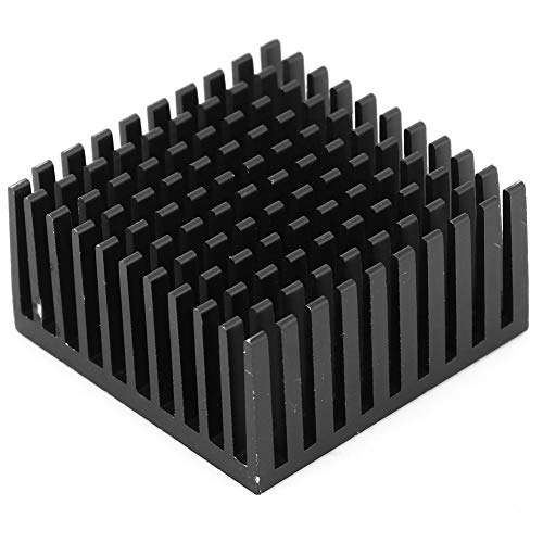 UPALDHOU LED-Kühlkörper Effiziente Aluminium-Elektroversorgung für die Gedruckte Leiterplatte 40x20x40 Mm für Lüfter, Set-Top-Box-Benutzer [5pcs] (BLACK) von UPALDHOU