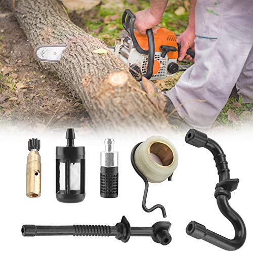 UPALDHOU Langlebige Chainsaw Ölpumpengetriebepaket für MS180 MS170 018 017 Kettensäge, 6-teiliger Kraftstoff-Schlauchfilter-Set, Geeignet für Do-it-Yourself-Enthusiasten, Mentales Material UPALDHOU Langlebige Chainsaw Ölpumpengetriebepaket für MS180 MS170 018 017 Kettensäge, 6-teiliger Kraftstoff-Schlauchfilter-Set, Geeignet für Do-it-Yourself-Enthusiasten, Mentales Material von UPALDHOU