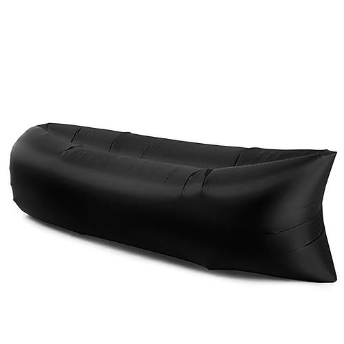UPALDHOU Langlebige wasserdichte Aufblasbare Sofa -Matratze, Leichte Tragbare Aufblasbare Lounger -Couch für Außenreisen (Black) von UPALDHOU
