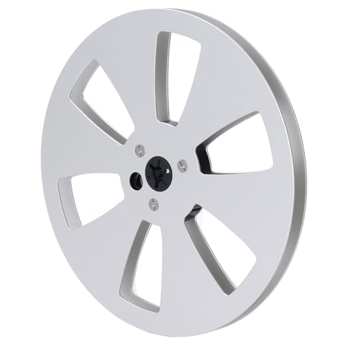 UPALDHOU Leichtes Aluminium -Legierungs -Soundband Leerer Rollen 1/4 7in für Offenes Rollendeck, Premium Qualität für Kassettenrekorderbenutzer (SILVER) von UPALDHOU