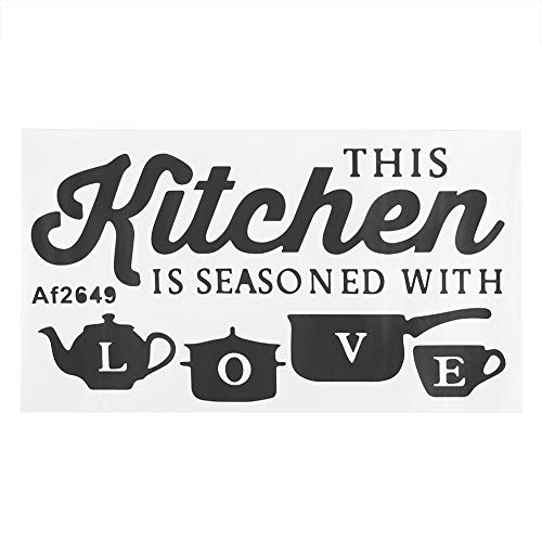 UPALDHOU Liebe Abnehmbare PVC -Wandaufkleber Art Home Kitchen DCOR - Einfach zu Entwirftes PVC Material für Innenarchitektur 1 Roll, 32 X 52 Cm von UPALDHOU