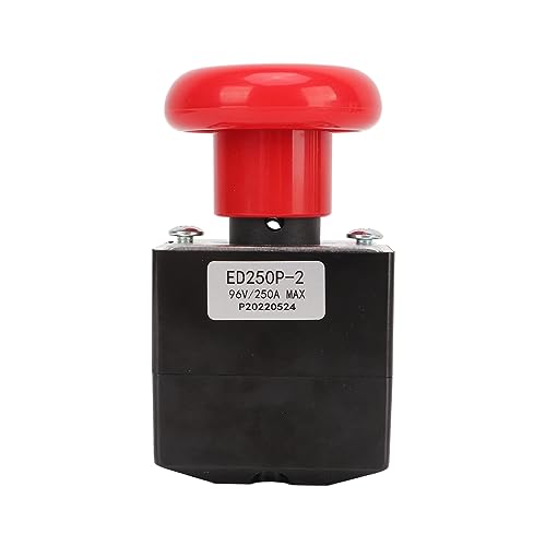 UPALDHOU Notstrench -Druckknopf, Notfallschalter Metalllegierung Ersatz für die Meisten Gabelstapler 96 V 250a von UPALDHOU