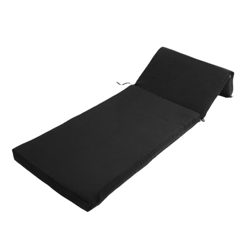 UPALDHOU Patio Chaise Lounge Kissen Wasser und Sonnenresistenter Polyesterstoff für Patio Pool 21.65x72.05x2.95in (Black) von UPALDHOU